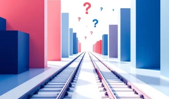 Wie betaalt de kosten van spoor 2?euro-symbolen en vraagtekens op witte achtergrond